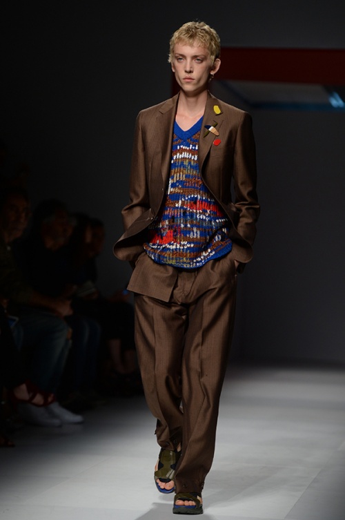 A look from the Salvatore Ferragamo men's spring/summer 2017 runway (Credit: AFP Photo)